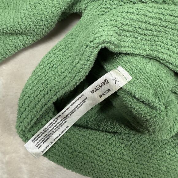 Free People Beach Happy Pullover Sweatshirt Women's Size XL Green Balloon Sleeve - Picture 8 of 8